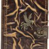 Lederbuch mit Pegasus aus Metall